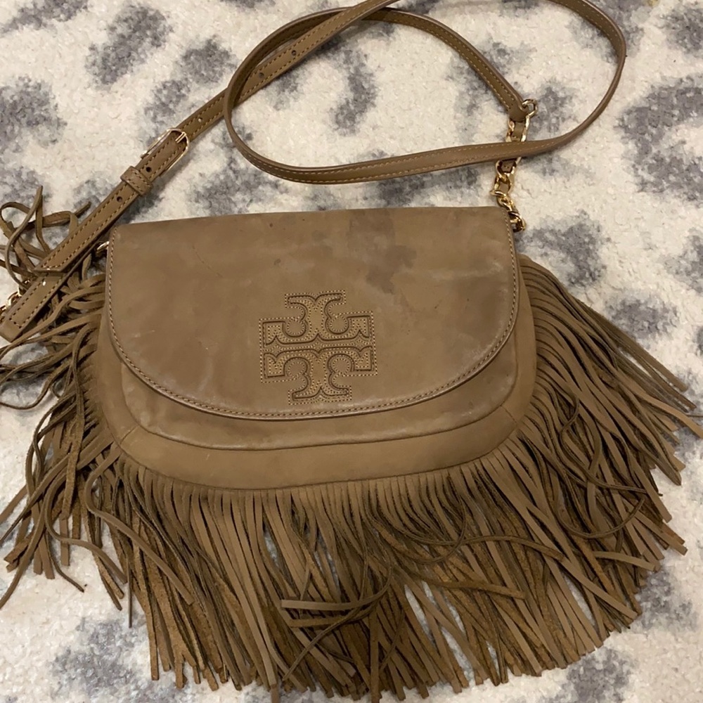 Suede fringe Tory Burch Crossbody